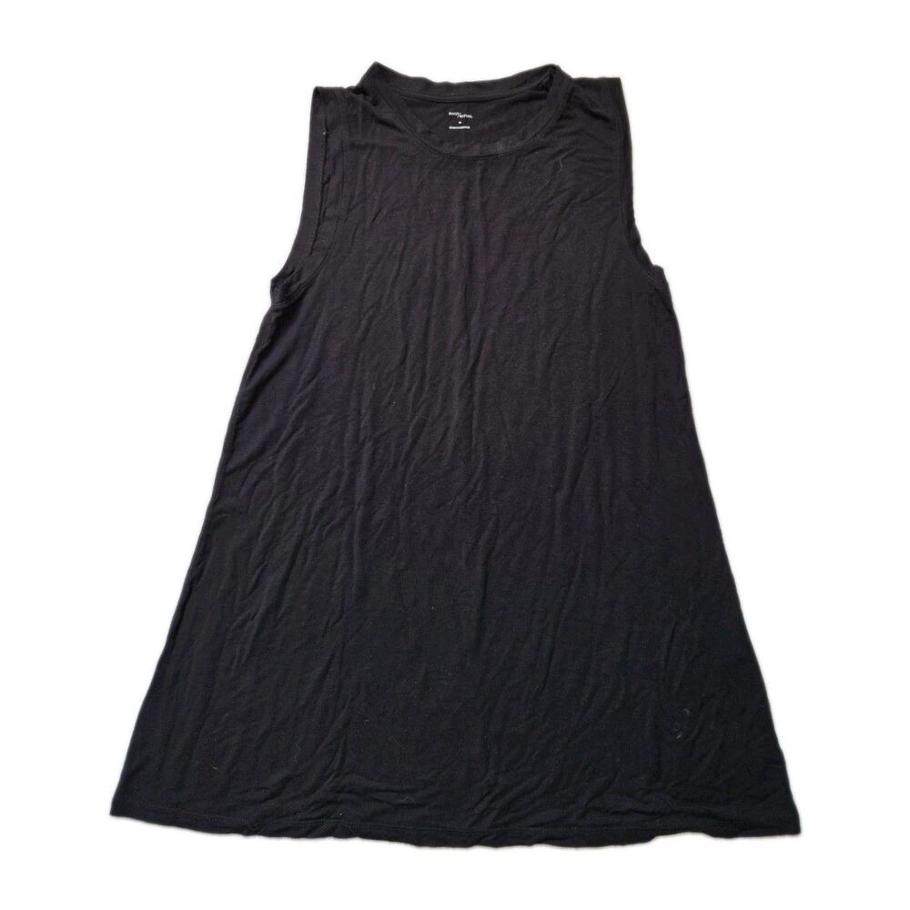 Daily Ritual Black Sleeveless Longline Tunic Top Stretch Soft Size M EUC